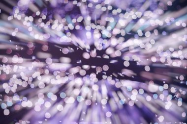 Bokeh ışıkları ve yıldız desenli şenlikli soyut arkaplan