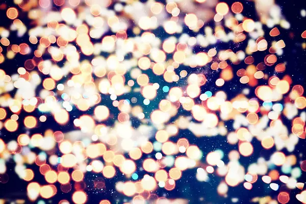 Festive elegant abstract background with bokeh lights and stars Texture — Stock Photo, Image