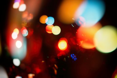 Renkli arka ışık arka plan bulanık