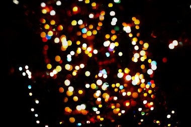 Renkli arka ışık arka plan bulanık