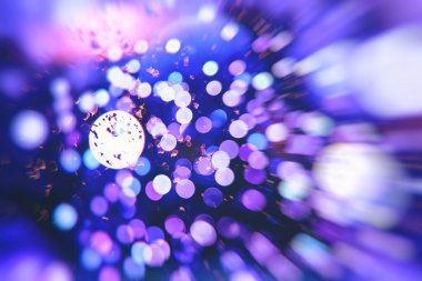 Renkli ışık çemberleri soyut arkaplan 