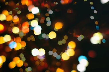 Renkli ışık çemberleri soyut arkaplan 