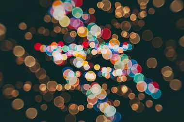 Renkli ışık çemberleri soyut arkaplan 