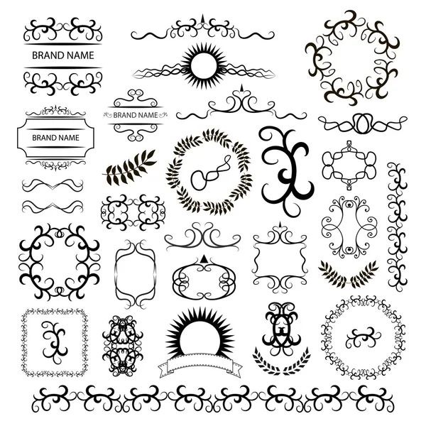 Set of vector graphic elements for design — Stock Vector