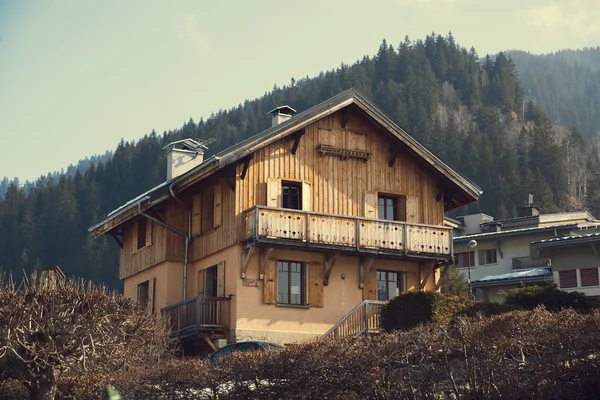 Haus in den französischen Alpen, Frankreich — Stockfoto