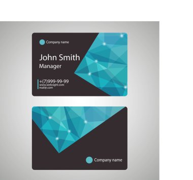 Mavi Modern kartvizit Set | Eps10 vektör