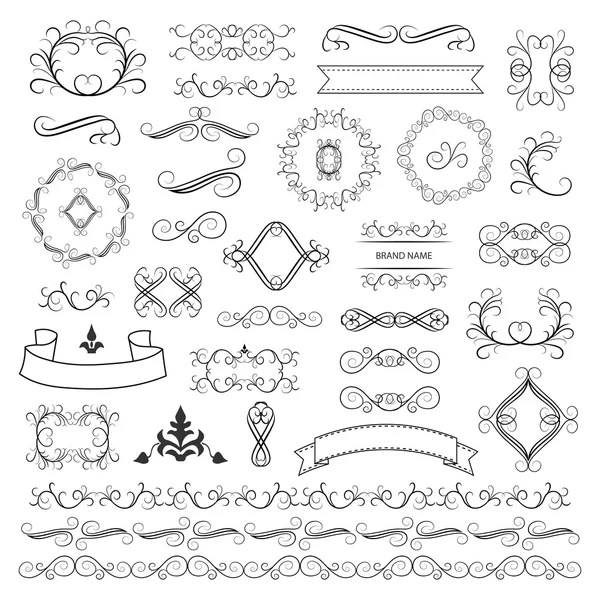 Set of vector graphic elements for design — Stock Vector