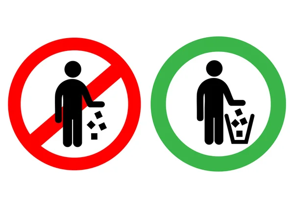 Warning sign (trash talk), vector illustration. Stock Vector