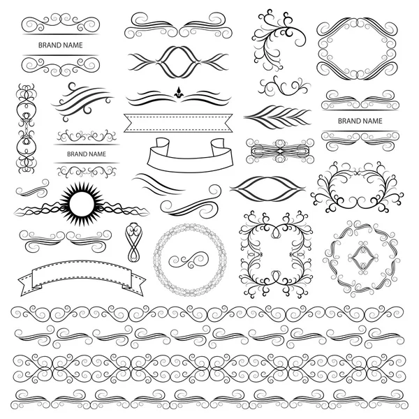 Ensemble d'éléments graphiques vectoriels pour la conception — Image vectorielle