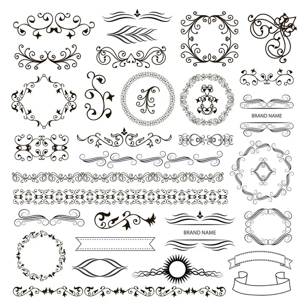 Set of vector graphic elements for design — Stock Vector