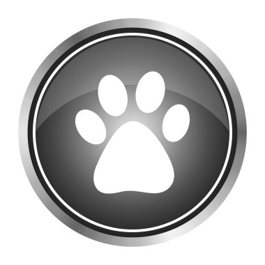 Vektör simge ayak izi bir hayvan.