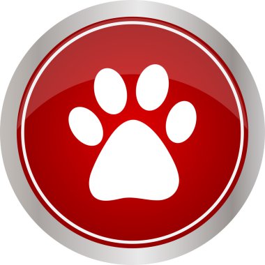 Vektör simge ayak izi bir hayvan.