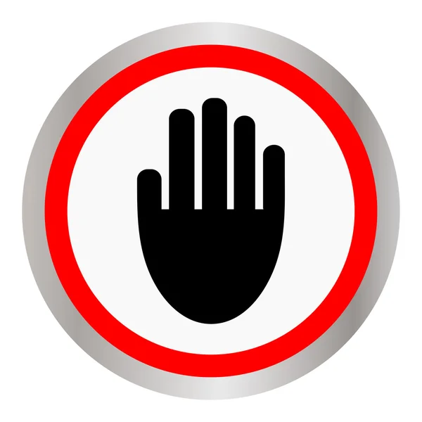 Hand-Symbol. Vektorillustration — Stockvektor