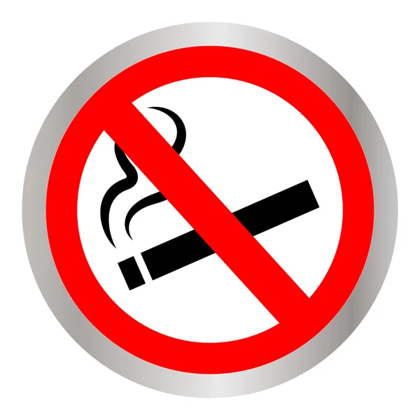 No smoking sign. Vector isolated. — Stock Vector