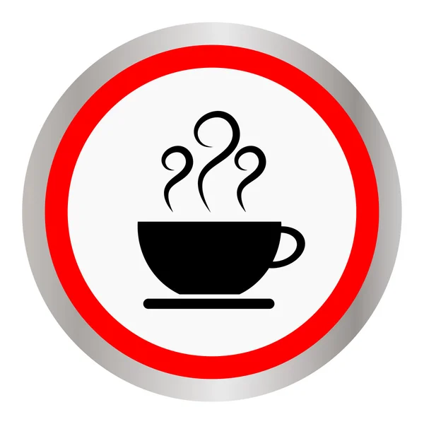 Koffie beker pictogram, vector. — Stockvector