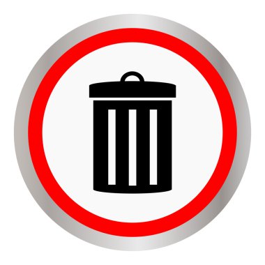  Çöp kutusu simgesi vektörü