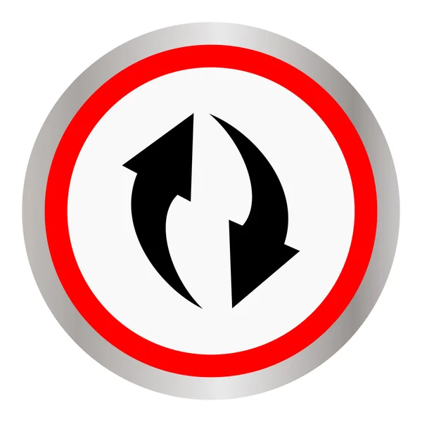 Illustration vectorielle de l'icône de circulation — Image vectorielle
