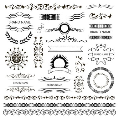 tasarım vektör grafik öğeleri kümesi