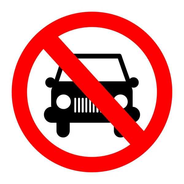 No car or transport sign, vector illustration — Stock Vector