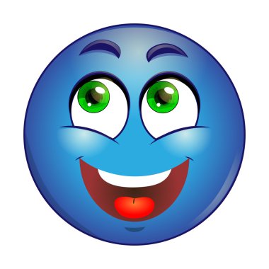 Güçlü duygu düşünme. Beyaz arka plan üzerinde izole vektör çizim