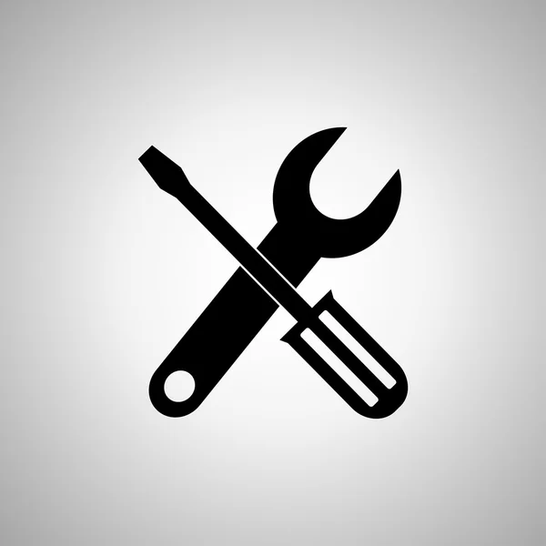 Pictogram tools. Reparatie van machines en elektronische apparatuur. — Stockvector