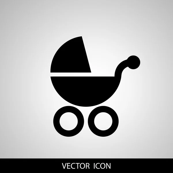 Bebé cochecito icono — Archivo Imágenes Vectoriales