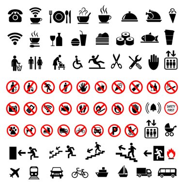 Sosyal Simgeler beyaz bir arka plan üzerinde ayarlayın. Vektör çizim.