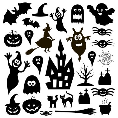 Cadılar Bayramı vektör ikonlar