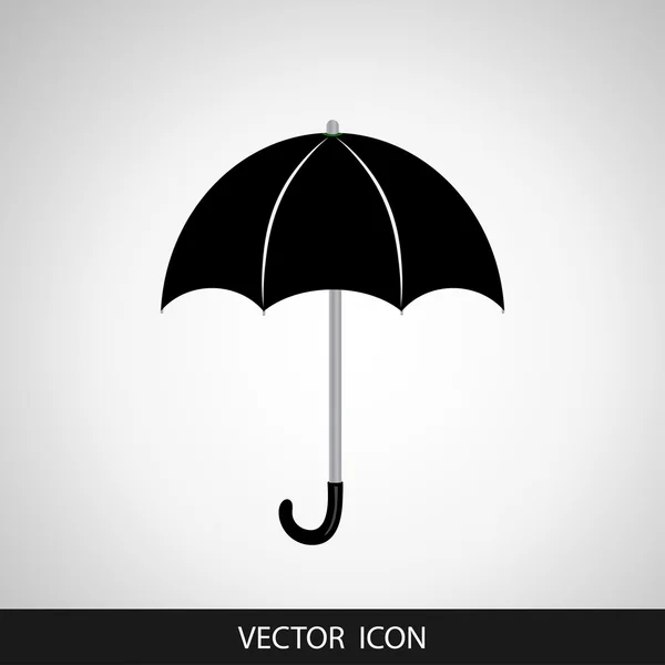 Icono de signo de paraguas. Símbolo de protección contra lluvia. Estilo de diseño plano. — Vector de stock