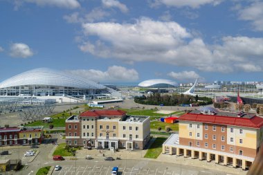 Adler, Sochi, Rusya 'daki Olimpiyat Parkı Manzarası - 26 Mart 2020