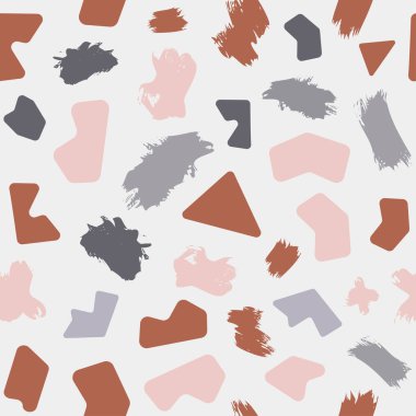 İç dekorasyon tasarımı. Vektör terrazzo dokusu. Modern yüzey soyut ve pürüzsüz desen