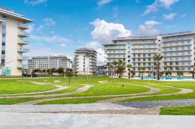 Adler, Rusya - 28 Mart 2019 Hotel Sochi Parkı. Adler, Krasnodar bölgesi, Rusya