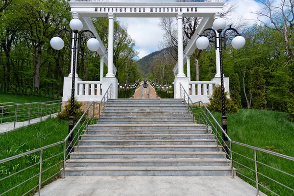 Cascade Trap Resort Park Zheleznovodsk Rusland Mei 2021 — Stockfoto