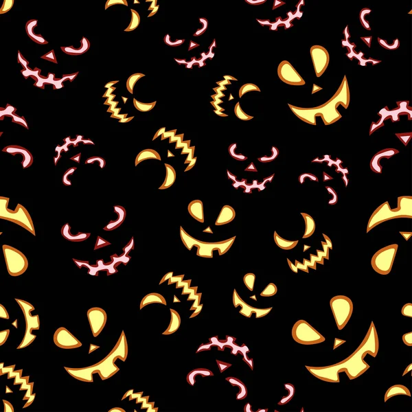 Patrón Vector Sin Costuras Para Diseño Halloween Ilustración Vectorial — Archivo Imágenes Vectoriales