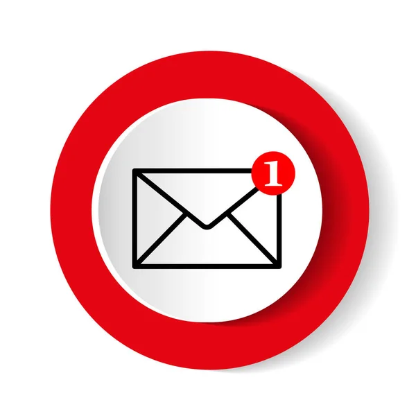 Mail Icon Servicii Plicuri Mail Contacte Mesaj Trimite Scrisoare Izolat — Vector de stoc