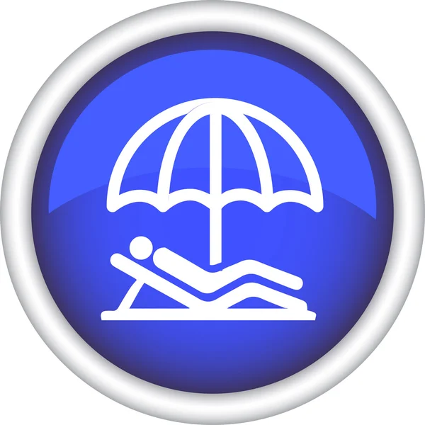 Icono de vector con paraguas — Vector de stock