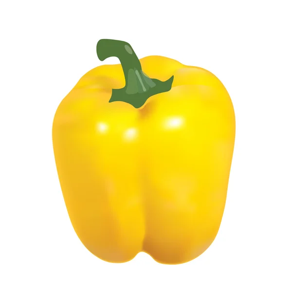 Yellow peppers, vector — Stock Vector