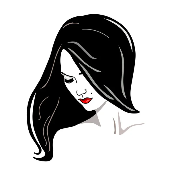 Female silhouette — Stock Vector