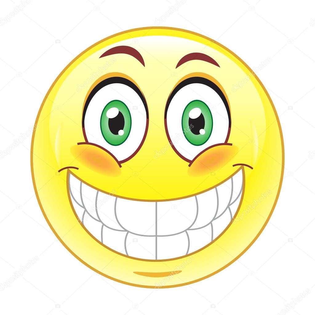 Big Smile Emoticon Stock Vector Image By C Natalipopova