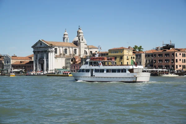 Lodě na Grand Canal — Stock fotografie