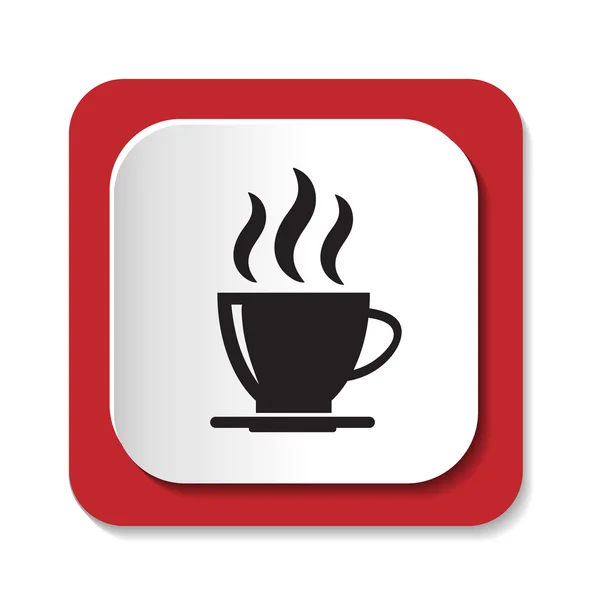 Vector icon with a cup of coffee — Stock Vector