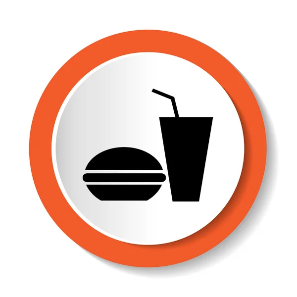 Vector icons Fast Food — Stock Vector