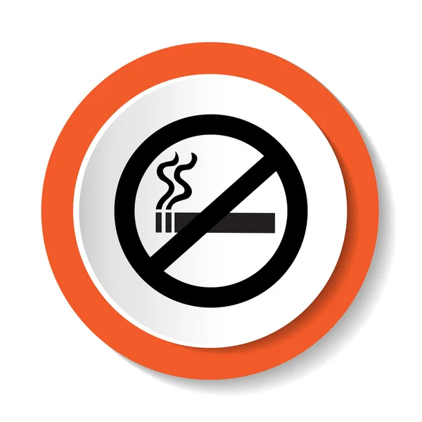 Vector icon no smoking — Stock Vector