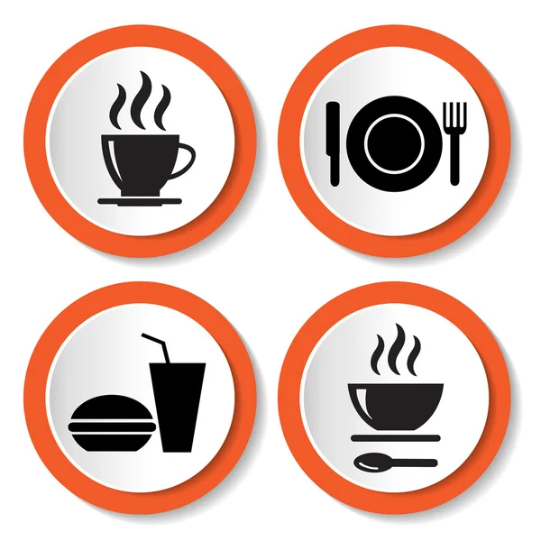 gıda ile vektör simge kümesi