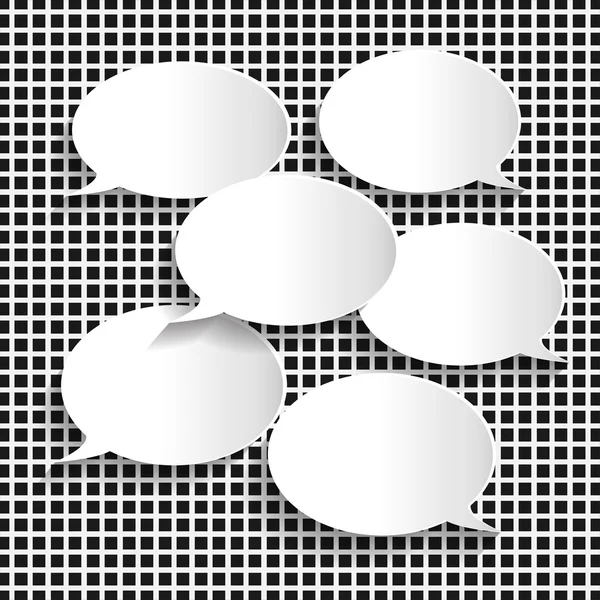 Speech bubbles set — Stock Vector