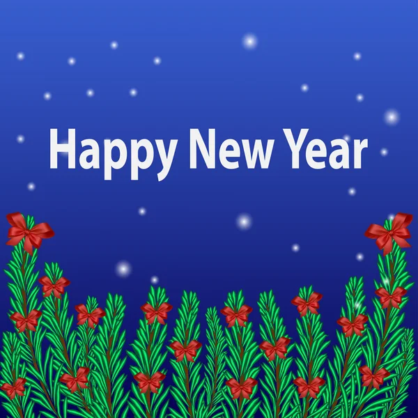 Postcard Happy New Year — Stock Vector