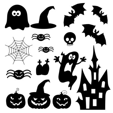 Halloveen için simgeler.