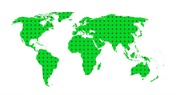 Векторна карта світу — стоковий вектор