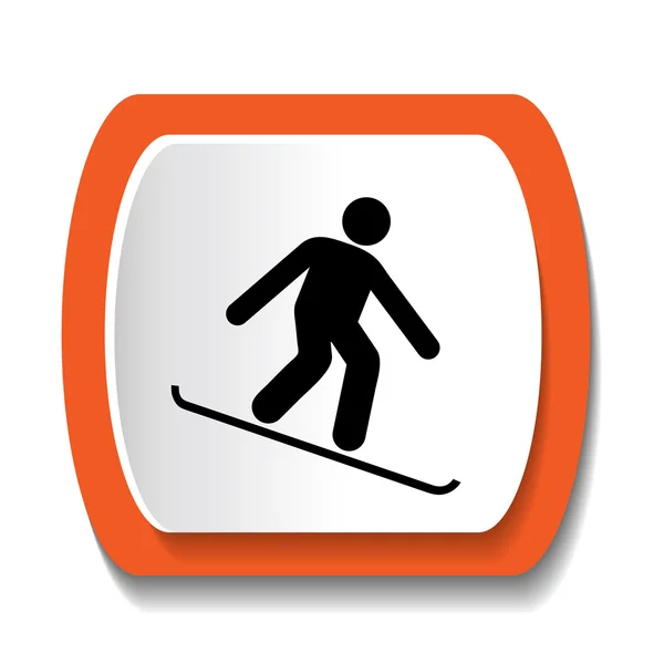 Snowboard ikona — Wektor stockowy