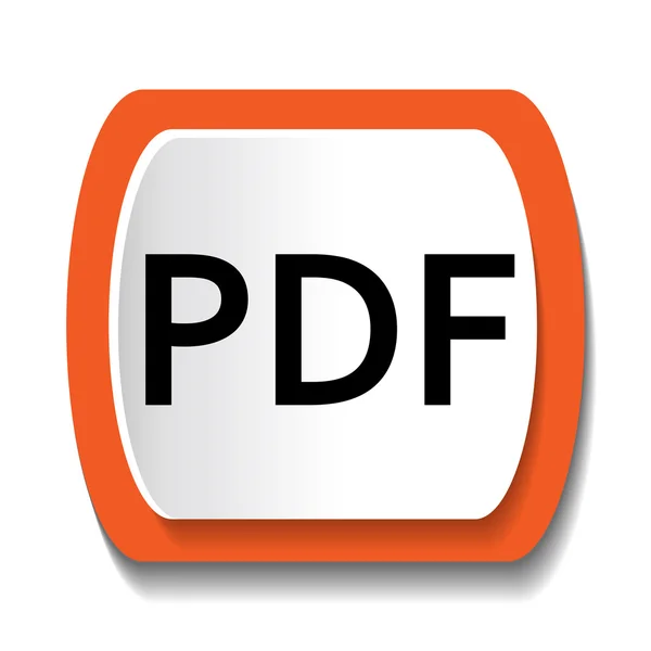 Vector pictogram met het label pdf — Stockvector